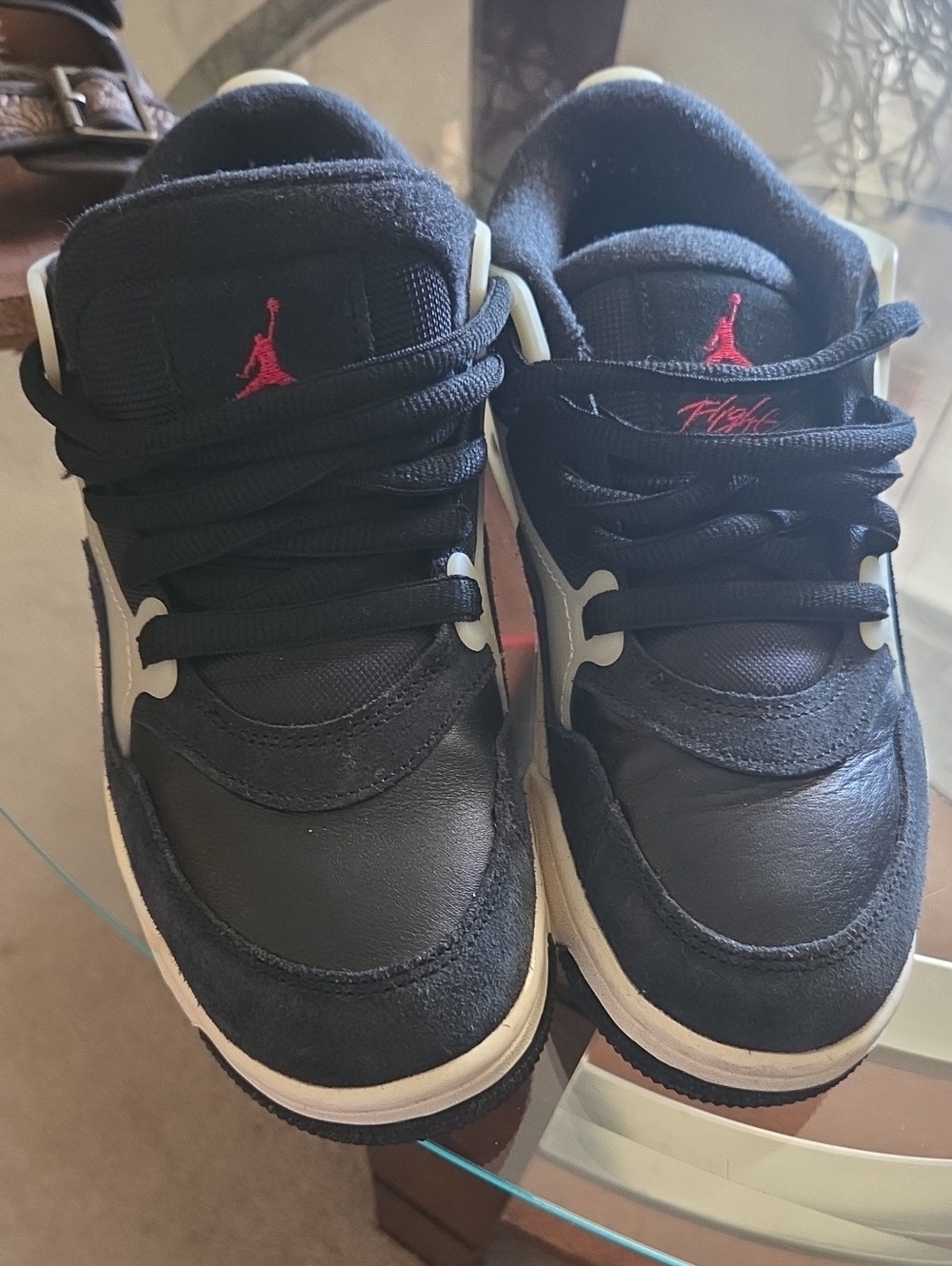 Kids Black and Red Basketball Sneakers - Flight Style